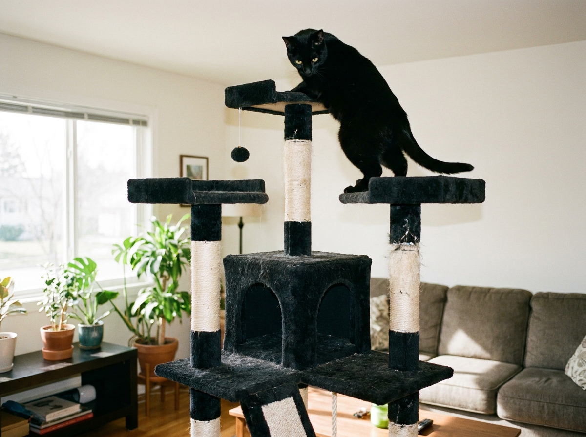 Arbre à chat noir