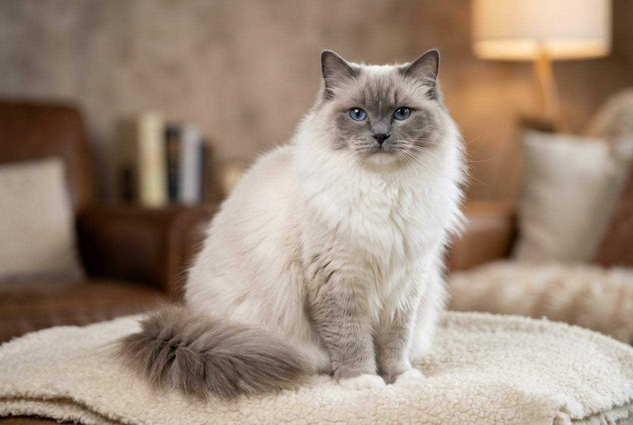 Tout savoir sur le chat ragdoll : un félin doux, docile et majestueux