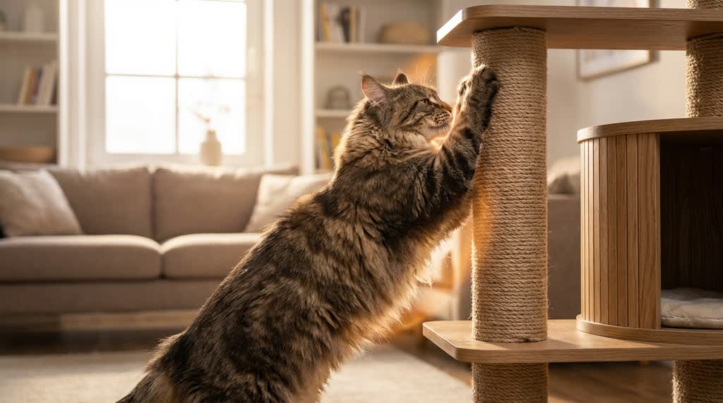 Odorat et Apaisement : Pourquoi le marquage est vital pour votre Maine Coon ?